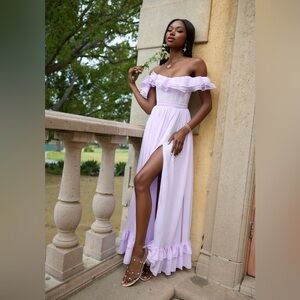 V. Chapman The Rosetta Dress in Lavender Fog Size 8